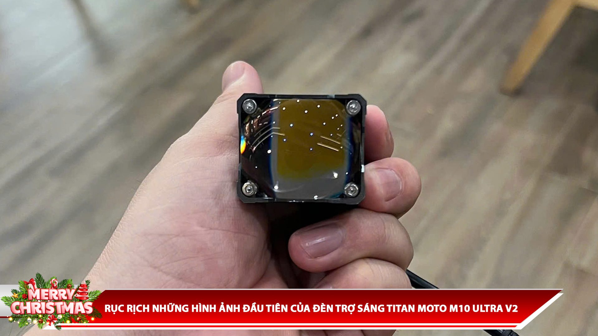 RỤC RỊCH NHỮNG HÌNH ẢNH ĐẦU TIÊN CỦA ĐÈN TRỢ SÁNG TITAN MOTO M10 ULTRA V2